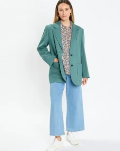 Marc O'Polo Vestes, Blousons|Blazer Oversize 2 boutons vert