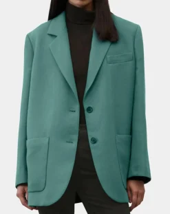 Marc O'Polo Vestes, Blousons|Blazer Oversize 2 boutons vert