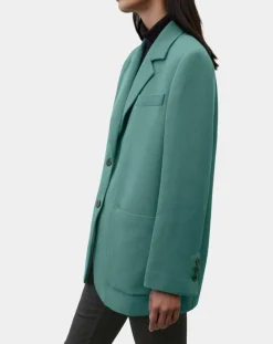 Marc O'Polo Vestes, Blousons|Blazer Oversize 2 boutons vert