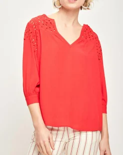 See u Soon Tops Et Blouses|Blouse Amirah rouge