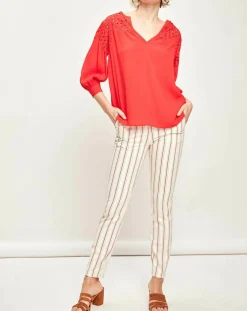 See u Soon Tops Et Blouses|Blouse Amirah rouge