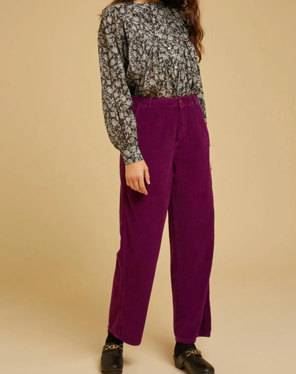 Chloé Stora Tops Et Blouses|Blouse ample Alba en Voile de Coton imprimée noire