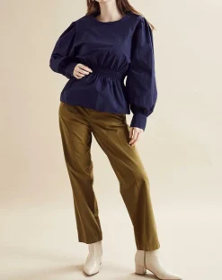 Chloé Stora Tops Et Blouses|Blouse Beirut bleu marine