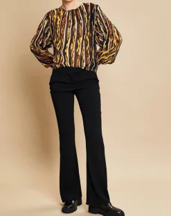 Belair Tops Et Blouses|Blouse Bisous noir/marron