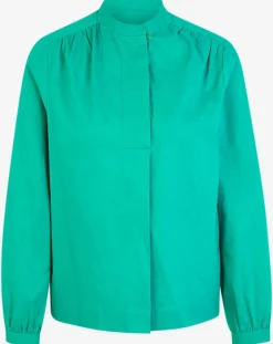 Galeries Lafayette Tops Et Blouses|Blouse Charlotte à fronces verte