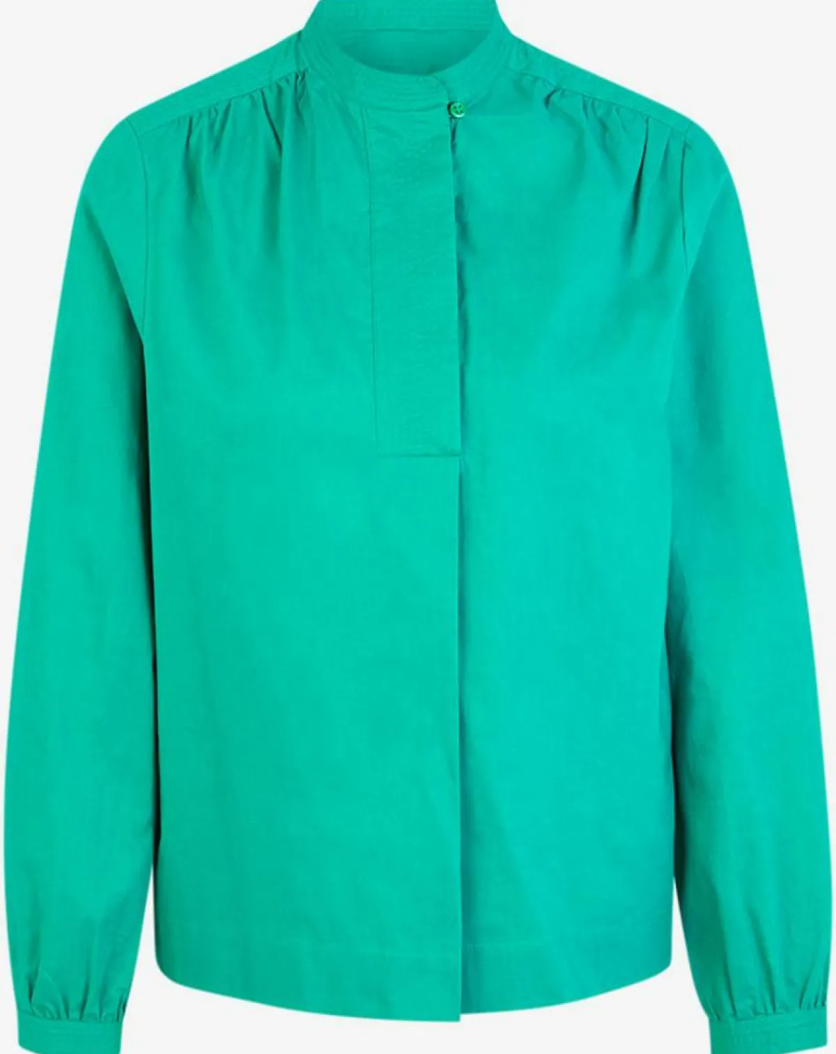 Galeries Lafayette Tops Et Blouses|Blouse Charlotte à fronces verte