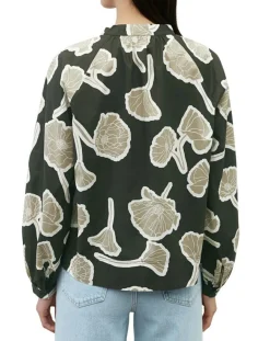 Marc O'Polo Tops Et Blouses|Blouse Col Mao Motif Coton Bio multicolore