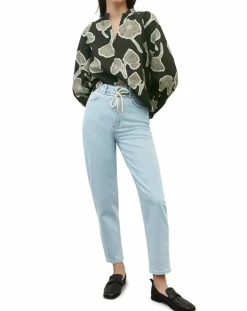 Marc O'Polo Tops Et Blouses|Blouse Col Mao Motif Coton Bio multicolore