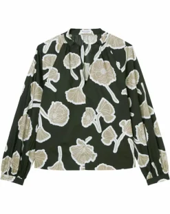 Marc O'Polo Tops Et Blouses|Blouse Col Mao Motif Coton Bio multicolore