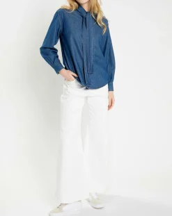 Lauren Vidal Tops Et Blouses|Blouse Coleen denim