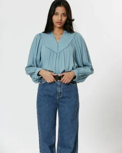 The Korner Tops Et Blouses|Blouse Elena bleue