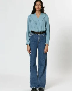 The Korner Tops Et Blouses|Blouse Elena bleue