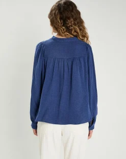 The Korner Tops Et Blouses|Blouse Elena bleue