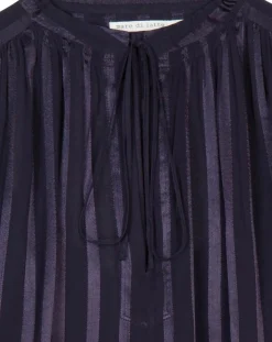 Mare di Latte Tops Et Blouses|Blouse Elene à rayures encre