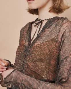 Mare di Latte Tops Et Blouses|Blouse Elene granit cumin