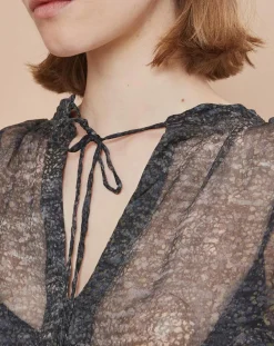 Mare di Latte Tops Et Blouses|Blouse Elene granit encre