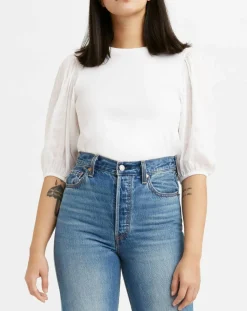 Levi's® Tops Et Blouses|Blouse en Coton Poet blanche