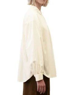 Marc O'Polo Tops Et Blouses|Blouse en Popeline col polo écrue
