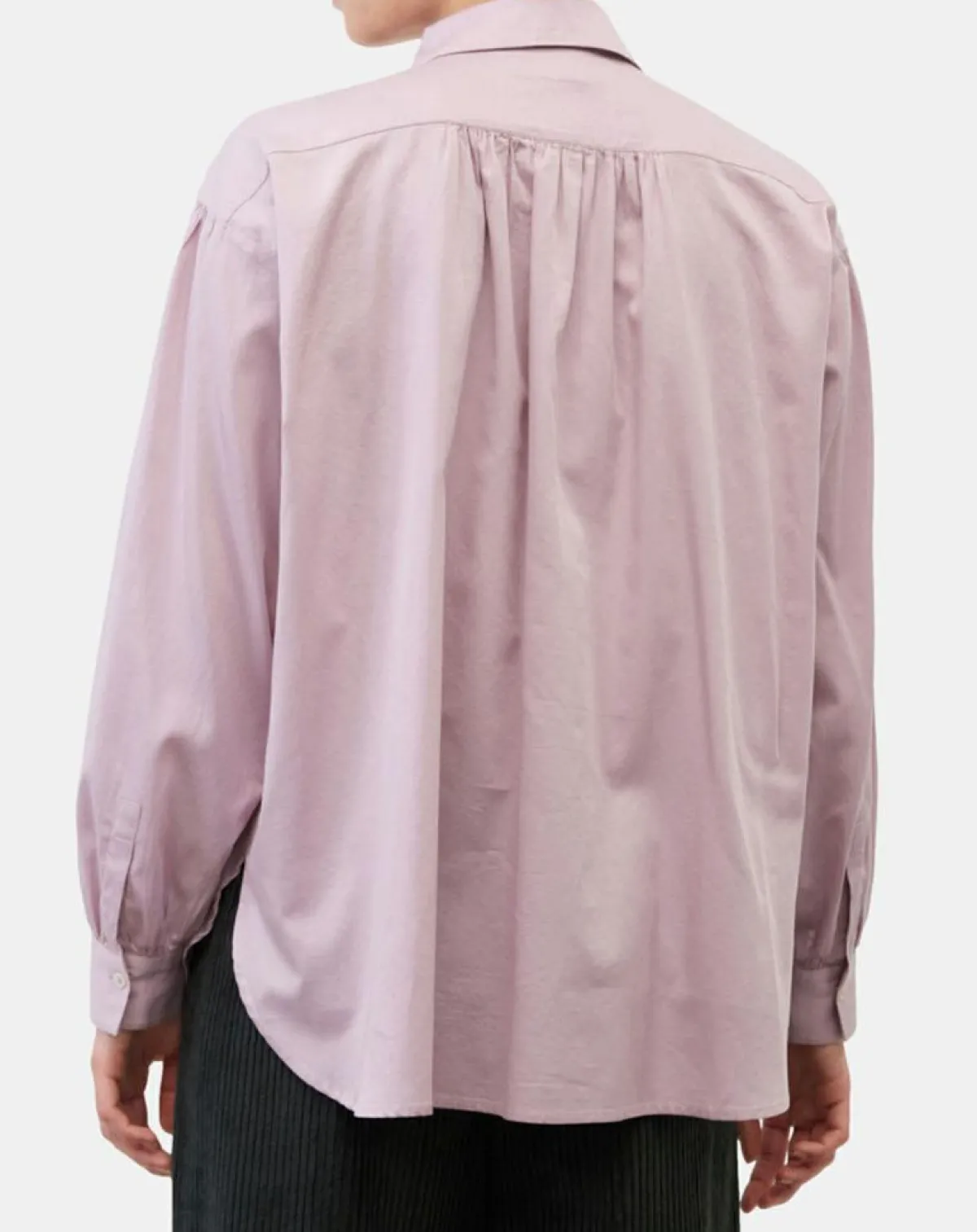 Marc O'Polo Tops Et Blouses|Blouse en Popeline col polo violet clair