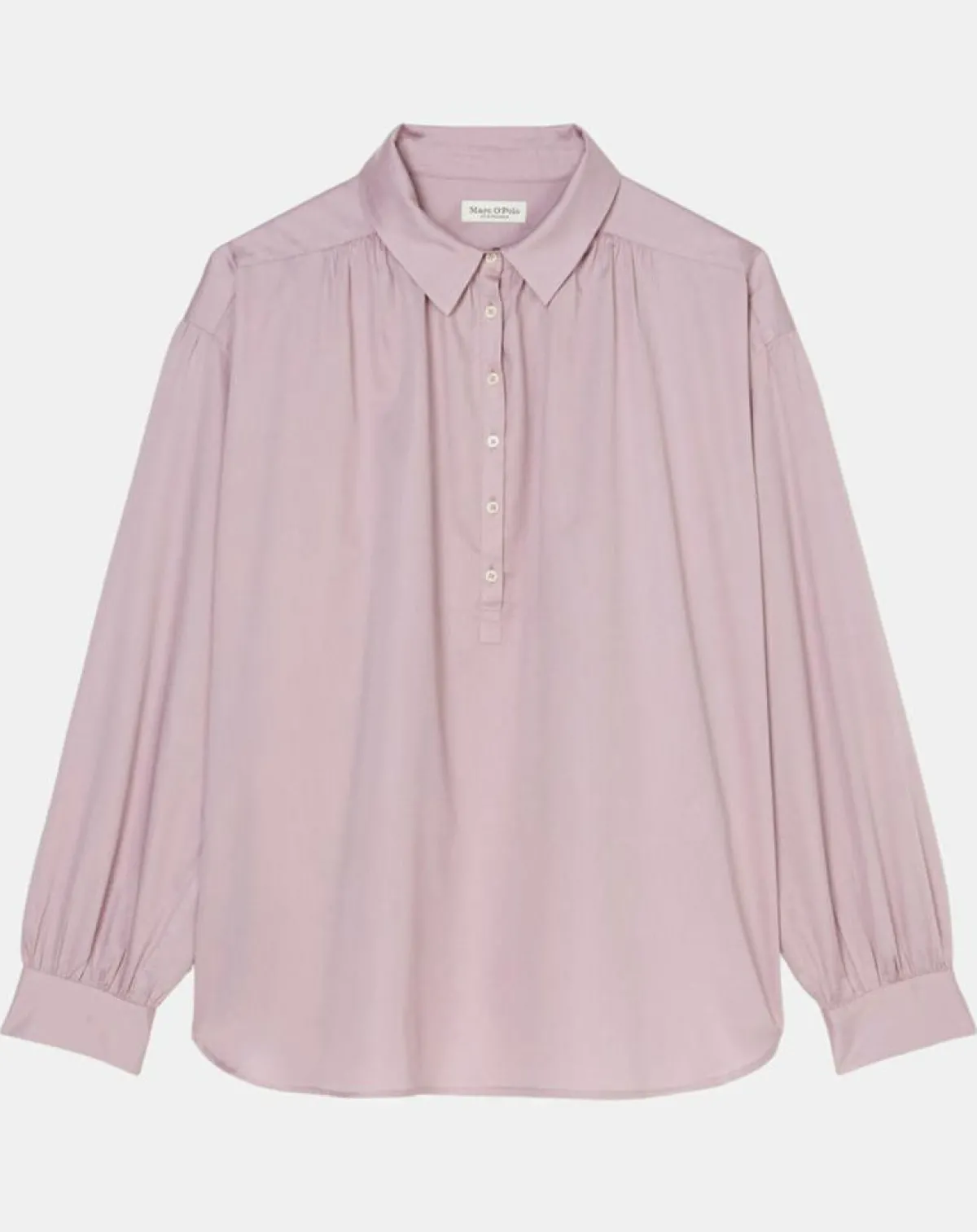 Marc O'Polo Tops Et Blouses|Blouse en Popeline col polo violet clair