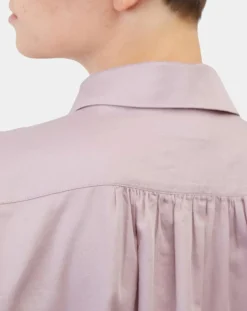 Marc O'Polo Tops Et Blouses|Blouse en Popeline col polo violet clair
