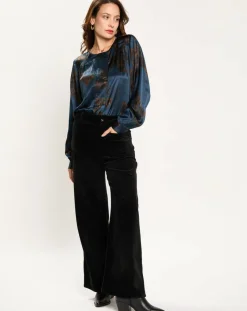 Lauren Vidal Tops Et Blouses|Blouse en Soie mélangée Moon saporo