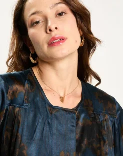 Lauren Vidal Tops Et Blouses|Blouse en Soie mélangée Moon saporo