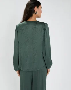 Lauren Vidal Tops Et Blouses|Blouse Enzo verte