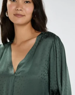 Lauren Vidal Tops Et Blouses|Blouse Enzo verte