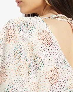 Galeries Lafayette Tops Et Blouses|Blouse fluide Gala imprimée beige clair