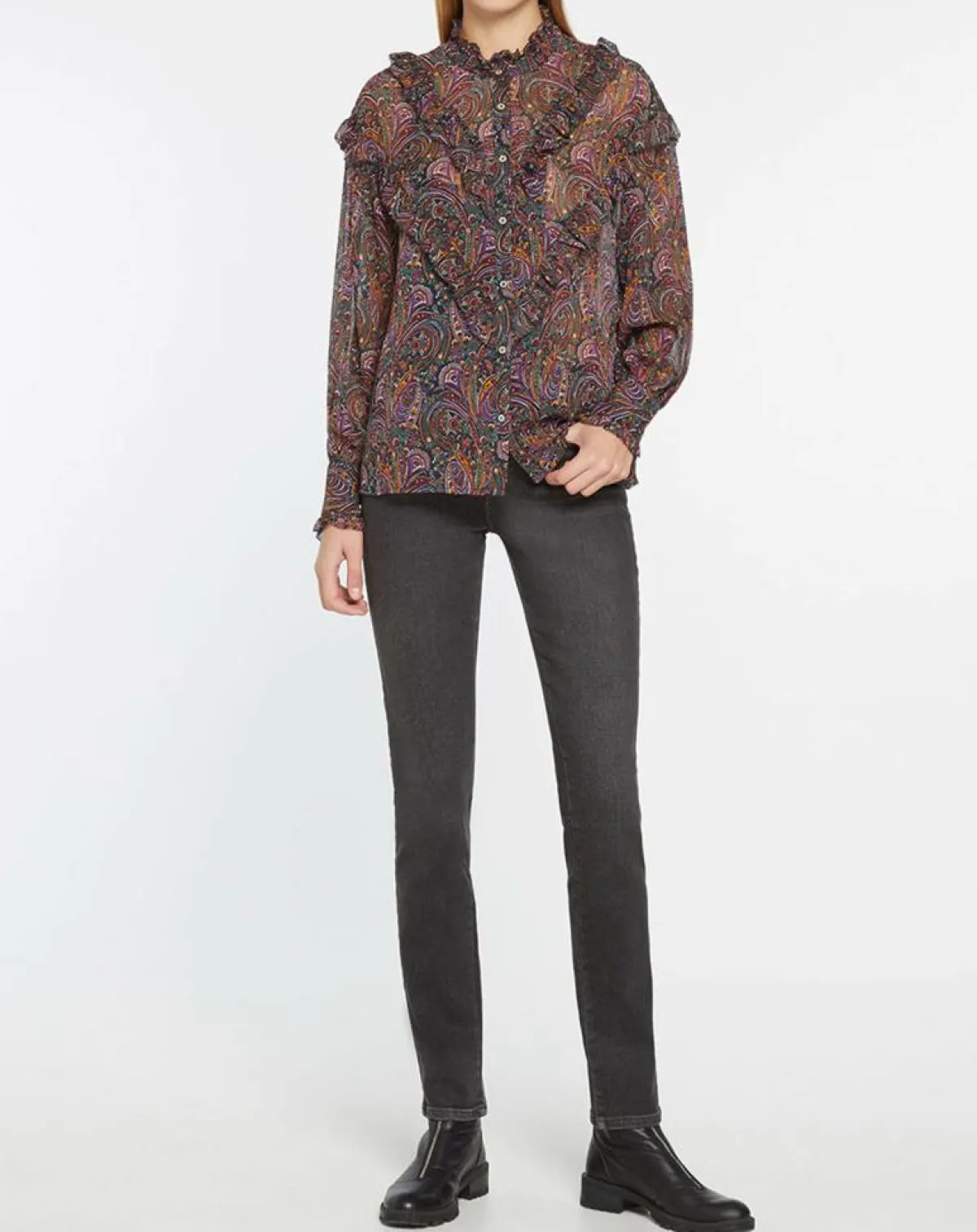 Pepe Jeans Tops Et Blouses|Blouse imprimée Cachemire multicolore