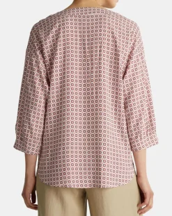 Esprit Tops Et Blouses|Blouse imprimée géométrique blanc/multicolore