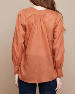 Mare di Latte Tops Et Blouses|Blouse Jampa Lace Detail canyon