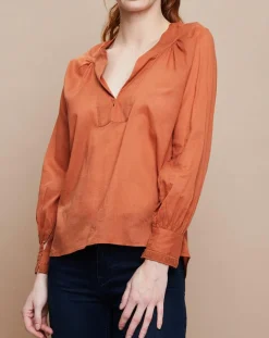 Mare di Latte Tops Et Blouses|Blouse Jampa Lace Detail canyon