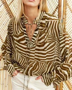 Lauren Vidal Tops Et Blouses|Blouse Jane verte