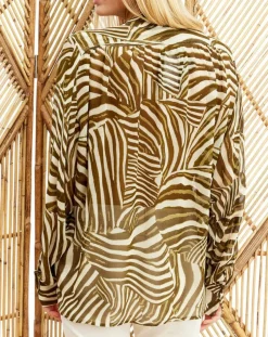 Lauren Vidal Tops Et Blouses|Blouse Jane verte