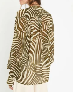 Lauren Vidal Tops Et Blouses|Blouse Jane verte