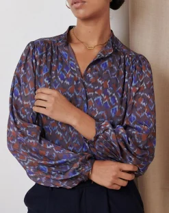 Garance Paris Tops Et Blouses|Blouse Ketty bleue