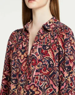Suncoo Tops Et Blouses|Blouse Latimy imprimée rouge/bleu/rose