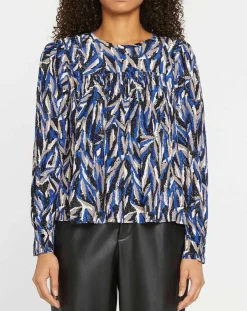 Suncoo Tops Et Blouses|Blouse Loika bleu roi