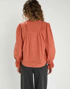 The Korner Tops Et Blouses|Blouse Léonie rouge