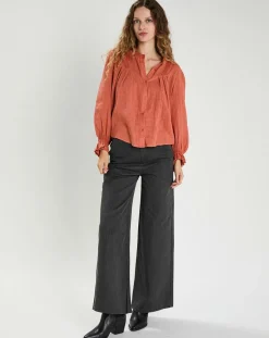 The Korner Tops Et Blouses|Blouse Léonie rouge