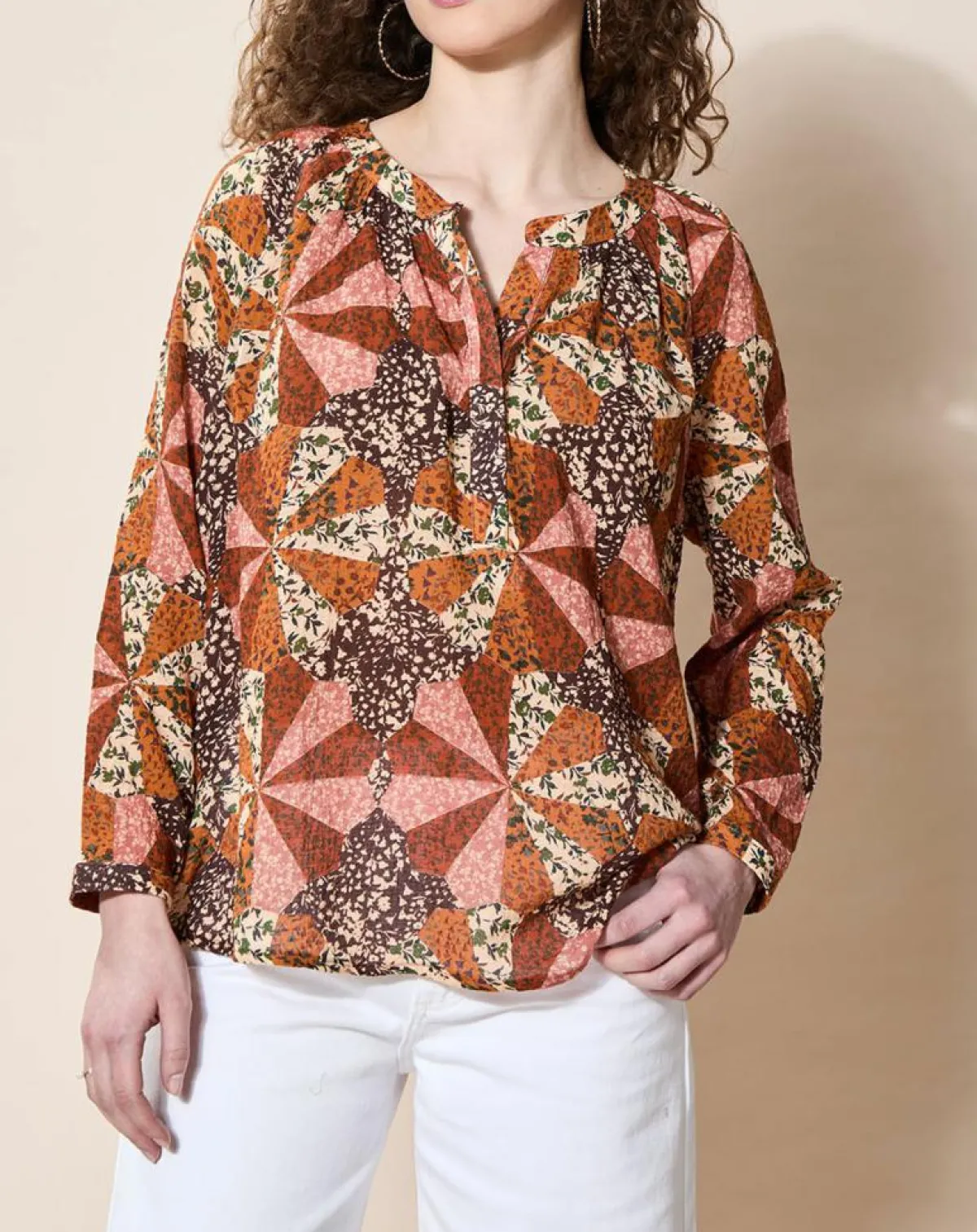Louizon Tops Et Blouses|Blouse loose Partage paprika
