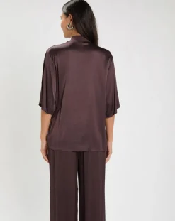 Lauren Vidal Tops Et Blouses|Blouse Mattie raisin