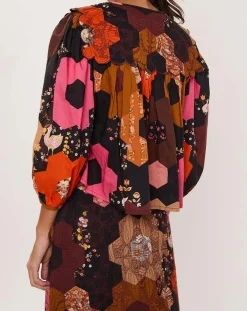 Manoush Tops Et Blouses|Blouse Médiéval Patchwork imprimée multicolore