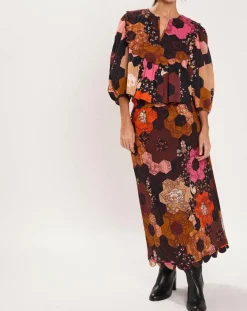 Manoush Tops Et Blouses|Blouse Médiéval Patchwork imprimée multicolore