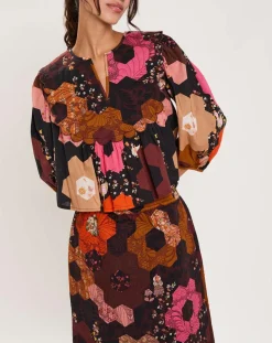 Manoush Tops Et Blouses|Blouse Médiéval Patchwork imprimée multicolore