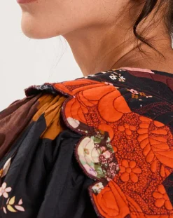 Manoush Tops Et Blouses|Blouse Médiéval Patchwork imprimée multicolore