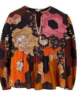 Manoush Tops Et Blouses|Blouse Médiéval Patchwork imprimée multicolore