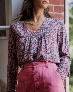 Garance Paris Tops Et Blouses|Blouse Melrose aubergine